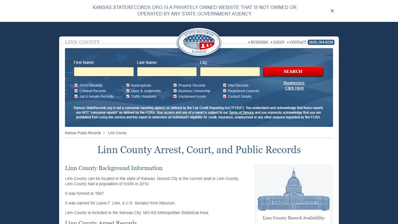 Linn County Arrest, Court, and Public Records